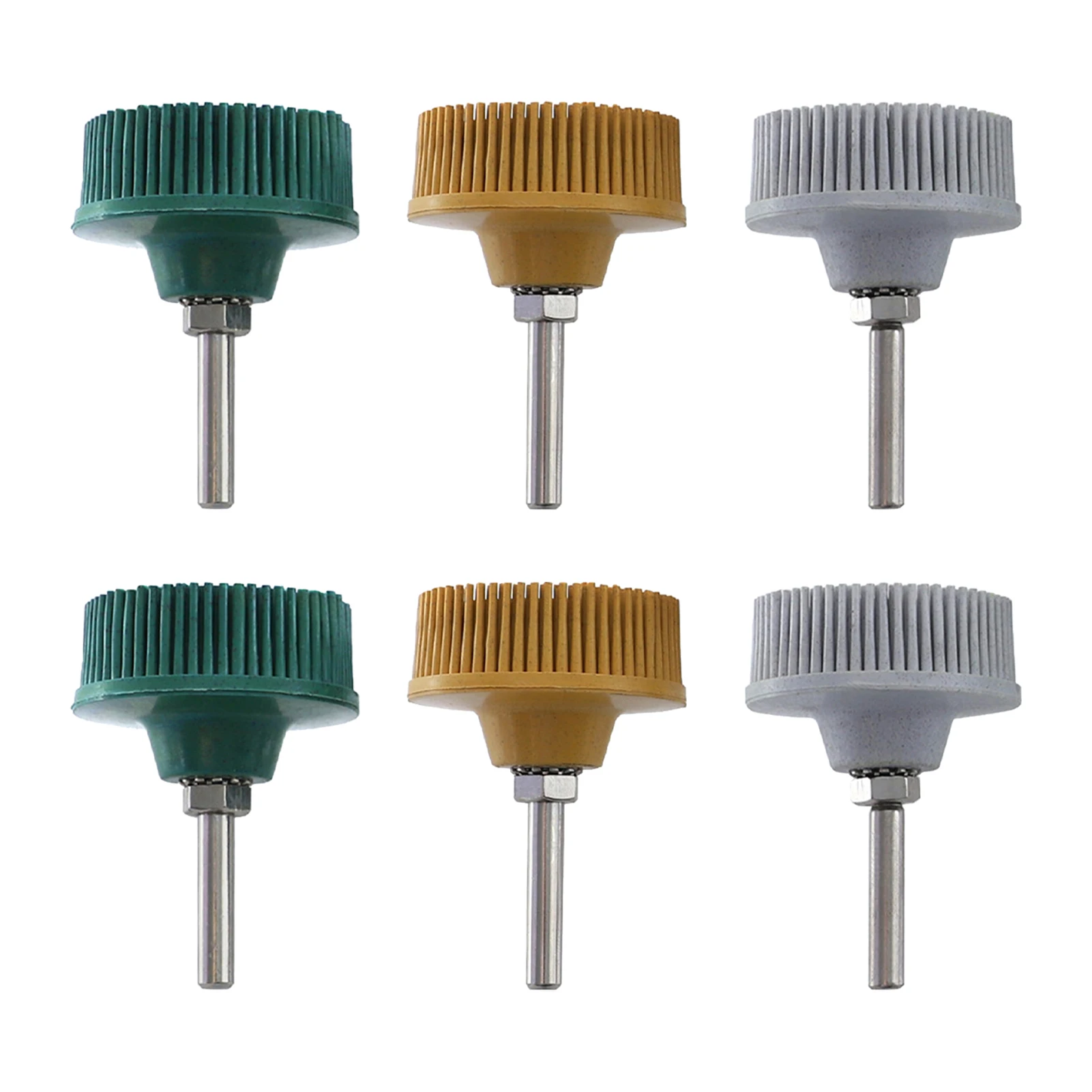 6pcs Bristle Disc Rubber Abrasive Deburring Wearable With Shank Attachment For Metal Rust Removal Accessories Elastic Car Brush 
6pcs Bristle Disc Rubber Abrasive Deburring Wearable With Shank Attachment For Metal Rust Removal Accessories Elastic Car Brush