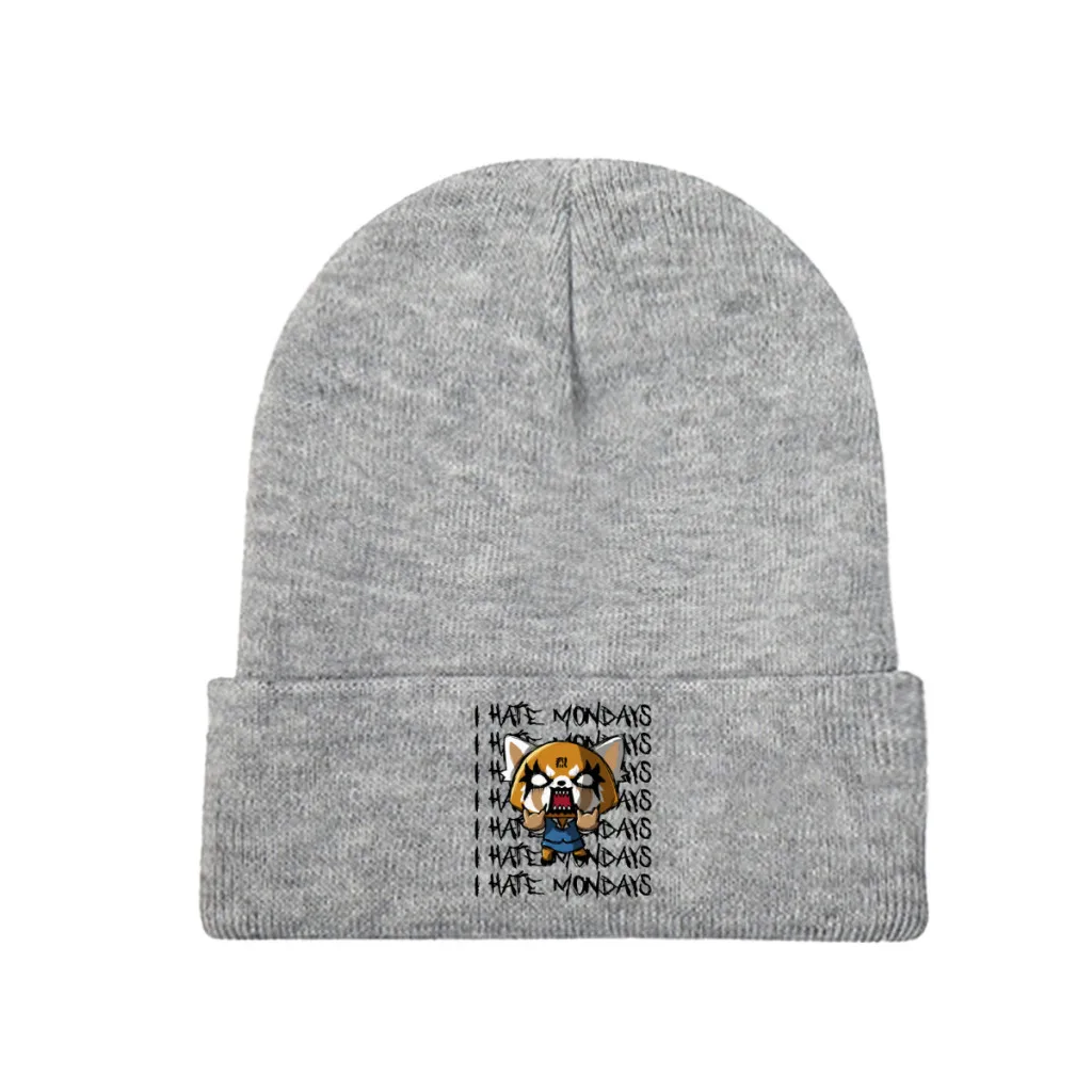 Aggretsuko Aggressive Retsuko I Hate Monday Knitted Caps Women's Men's Skullies Beanies Winter Hats Warm Cap
Aggretsuko Aggressive Retsuko I Hate Monday Knitted Caps Women's Men's Skullies Beanies Winter Hats Warm Cap