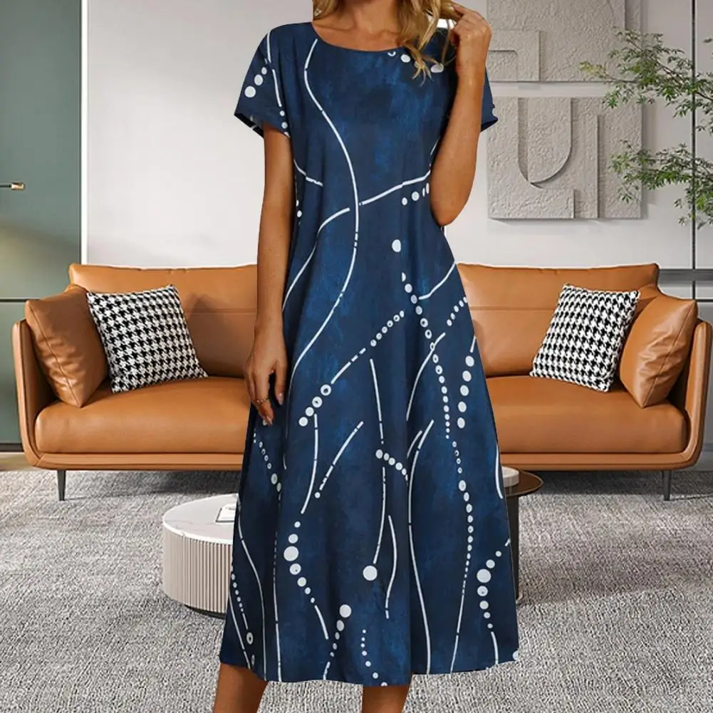 Beautiful Midi Dress Pocket Contrast Color Big Swing Summer Midi Dress Soft Women Dress Women Garment
Beautiful Midi Dress Pocket Contrast Color Big Swing Summer Midi Dress Soft Women Dress Women Garment