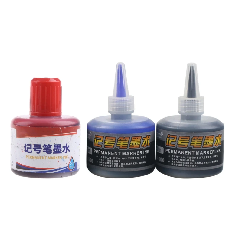 1 Bottle 50ml Refill Ink for Refilling Inks Marker Pen Black Red Blue 3 Colors School Office Supplies
1 Bottle 50ml Refill Ink for Refilling Inks Marker Pen Black Red Blue 3 Colors School Office Supplies