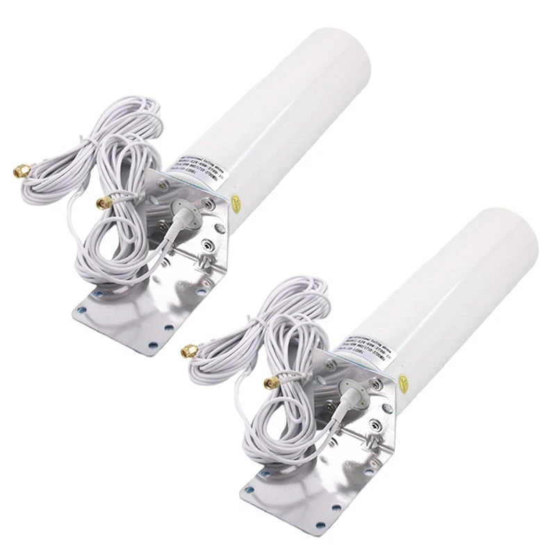 2X Wifi Antenna 4G LTE Antena SMA 12Dbi Omni Antenne Male 5M Dual Cable 2.4Ghz For B315 E8372 ZTE Routers SMA Male
2X Wifi Antenna 4G LTE Antena SMA 12Dbi Omni Antenne Male 5M Dual Cable 2.4Ghz For B315 E8372 ZTE Routers SMA Male