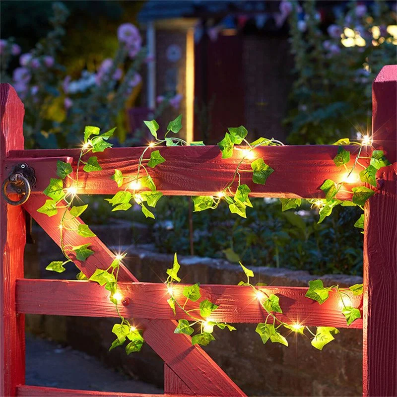 Christmas Lights 2M 5M 10M LED Artificial Ivy Vine String Lights Green Leaf Fairy Lights Garland for Home Living Room Decoration
Christmas Lights 2M 5M 10M LED Artificial Ivy Vine String Lights Green Leaf Fairy Lights Garland for Home Living Room Decoration