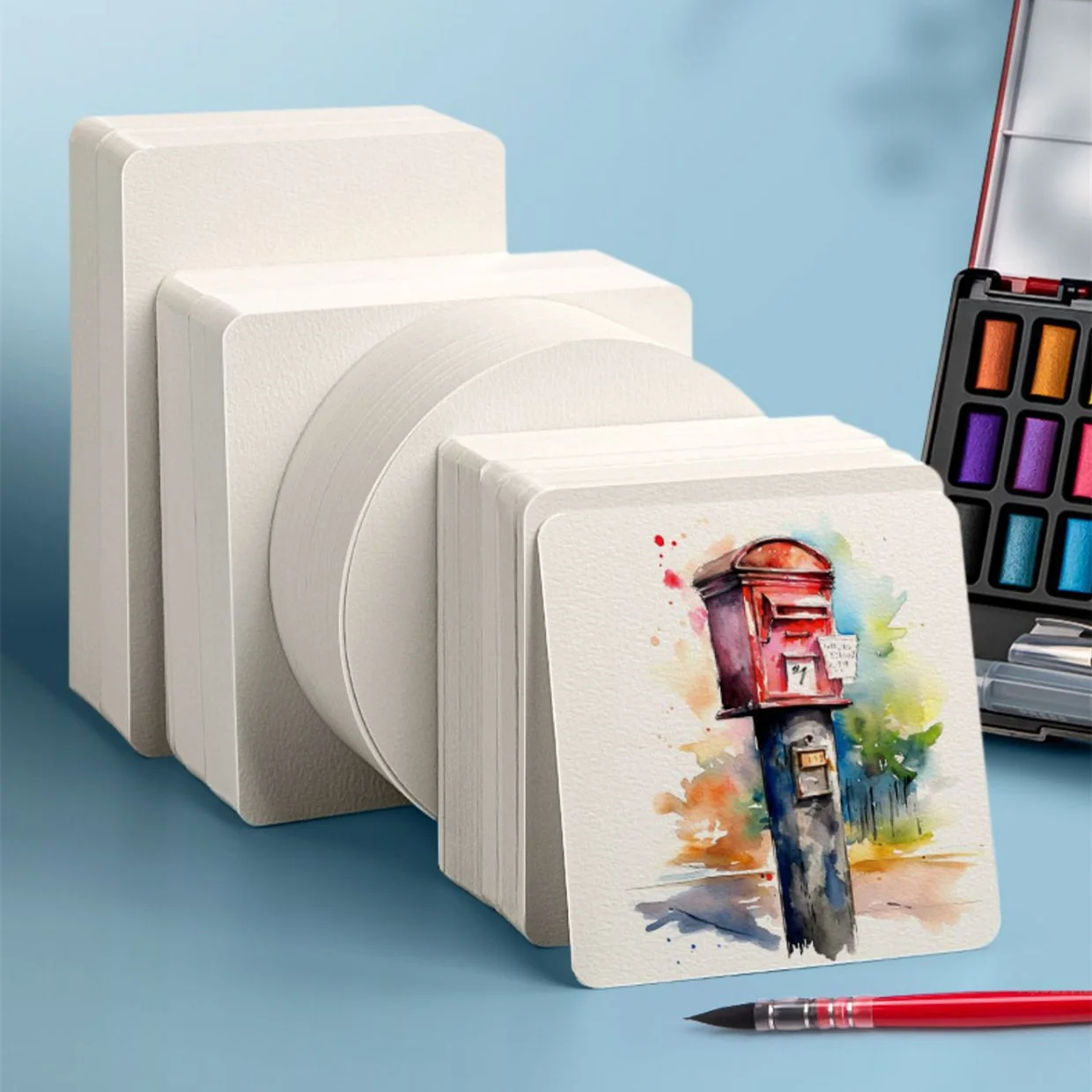 50Pcs Portable Watercolor Paper for Adults Painting Beginner Drawing Material Art Papers Art Supplies 
50Pcs Portable Watercolor Paper for Adults Painting Beginner Drawing Material Art Papers Art Supplies