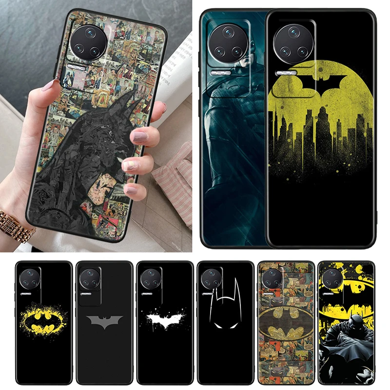 

DC Hot Fashion Batman Case For Xiaomi Redmi K50 K40 Gaming 11 Prime 10 10C 9AT 9A 9C 9T 8 7A 4X 5G Soft TPU Black Phone Cover