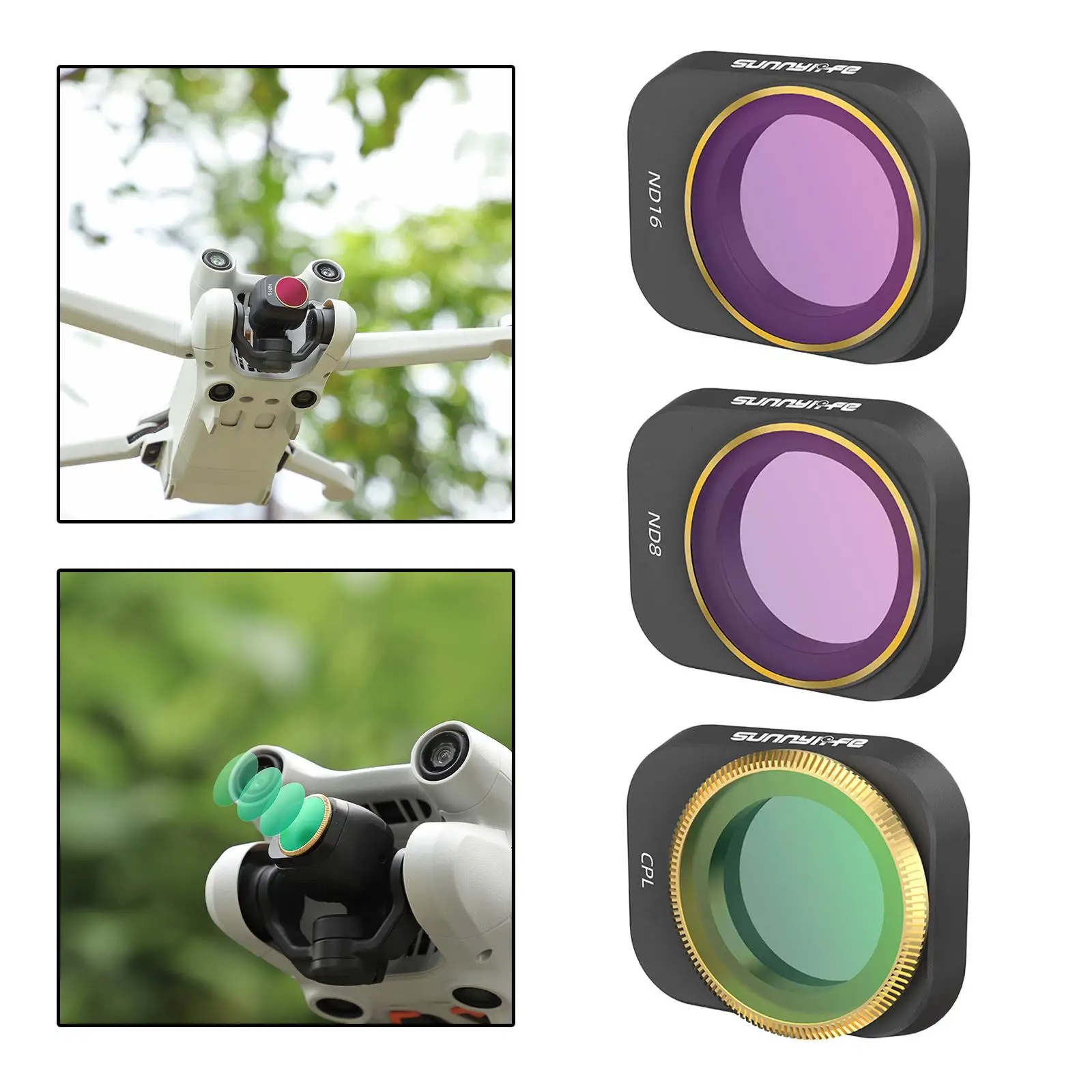 3x Cpl/ND8/ND16 Lens Filters Set for DJI Mini 3 Pro Quadcopter Drone Spare Parts
3x Cpl/ND8/ND16 Lens Filters Set for DJI Mini 3 Pro Quadcopter Drone Spare Parts