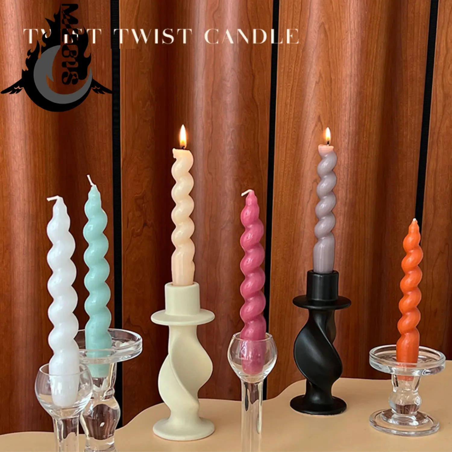 MEBIS 2Pcs Wholesale Unscented Spiral Stick Scented Candles Colored Pillar Twist Candle Flameless Soywax Candle House Decoration
MEBIS 2Pcs Wholesale Unscented Spiral Stick Scented Candles Colored Pillar Twist Candle Flameless Soywax Candle House Decoration