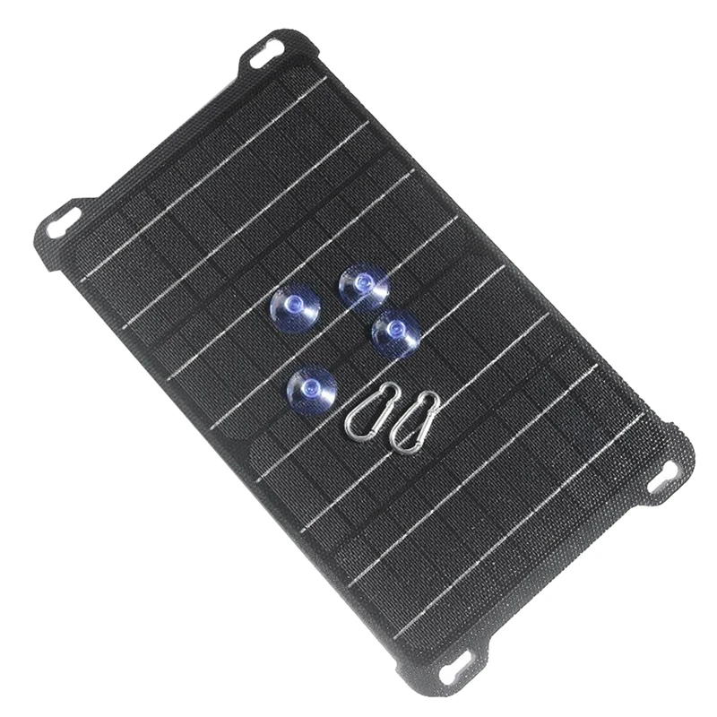 

TOP 15W 5V/18V Solar Panel Polysilicon Panels Outdoor Solar Battery Charger Type-C USB DC Output for Mobile Phone Chargers A