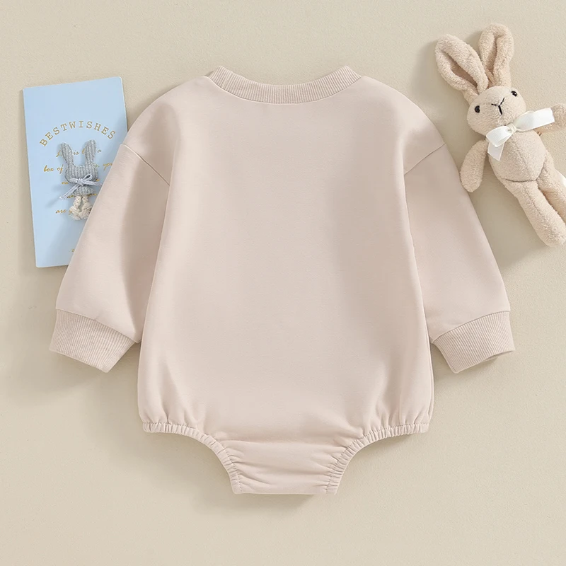 Baby Girls Boys Easter Romper Long Sleeve Crew Neck Carrot Bunny Egg Print Casual Romper
Baby Girls Boys Easter Romper Long Sleeve Crew Neck Carrot Bunny Egg Print Casual Romper