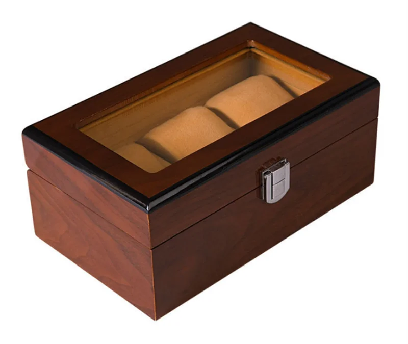 Luxury fashion men home brown color wooden watch box 3 grids top quality watch holder for watches WT-40
Luxury fashion men home brown color wooden watch box 3 grids top quality watch holder for watches WT-40