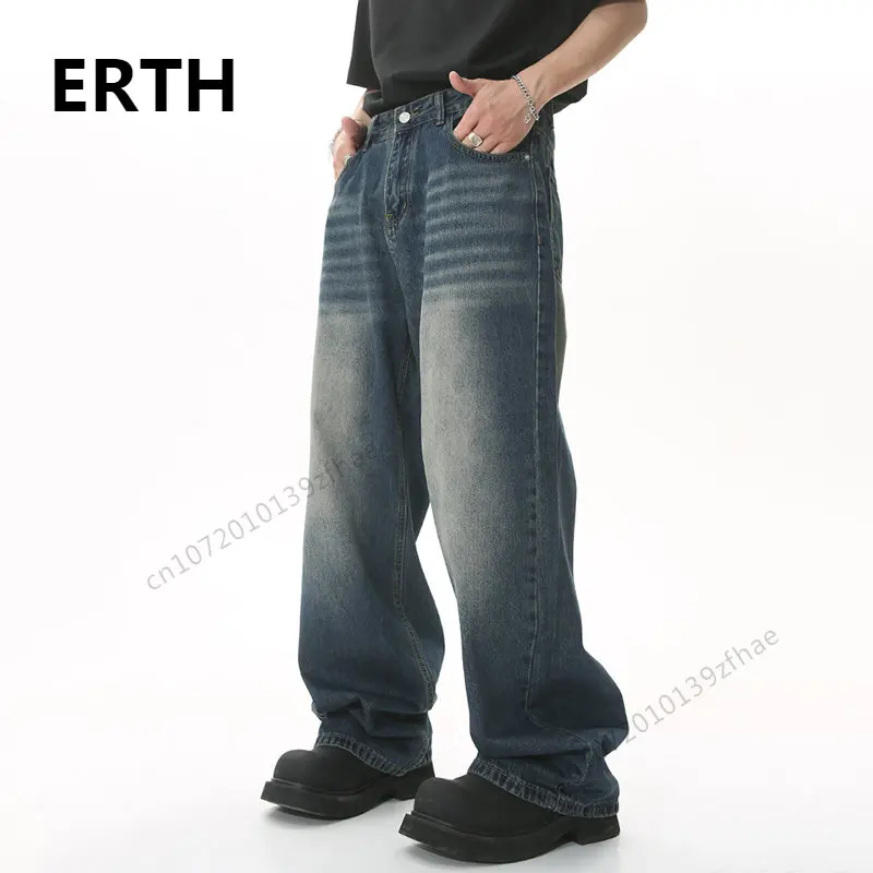 ERTH Fashion Tide Men's Casual Jeans Summer Korean Loose Mid High Waist Washed Denim Pants Stylish Male Straight Trousers
ERTH Fashion Tide Men's Casual Jeans Summer Korean Loose Mid High Waist Washed Denim Pants Stylish Male Straight Trousers