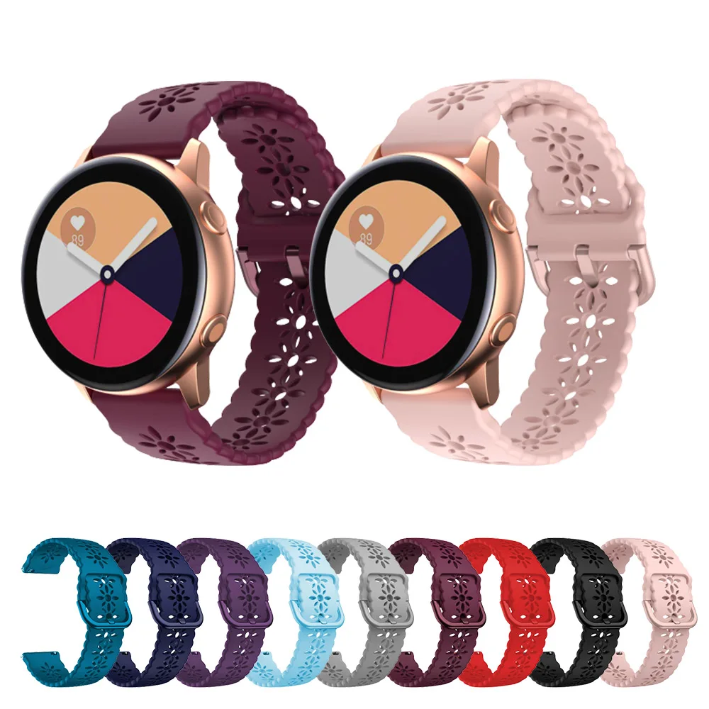 20mm Lace Silicone Watch Band Strap for Samsung Active 2 44mm 40mm Girls Color Buckle Strap for Samsung Galaxy Watch Active 2 1
20mm Lace Silicone Watch Band Strap for Samsung Active 2 44mm 40mm Girls Color Buckle Strap for Samsung Galaxy Watch Active 2 1