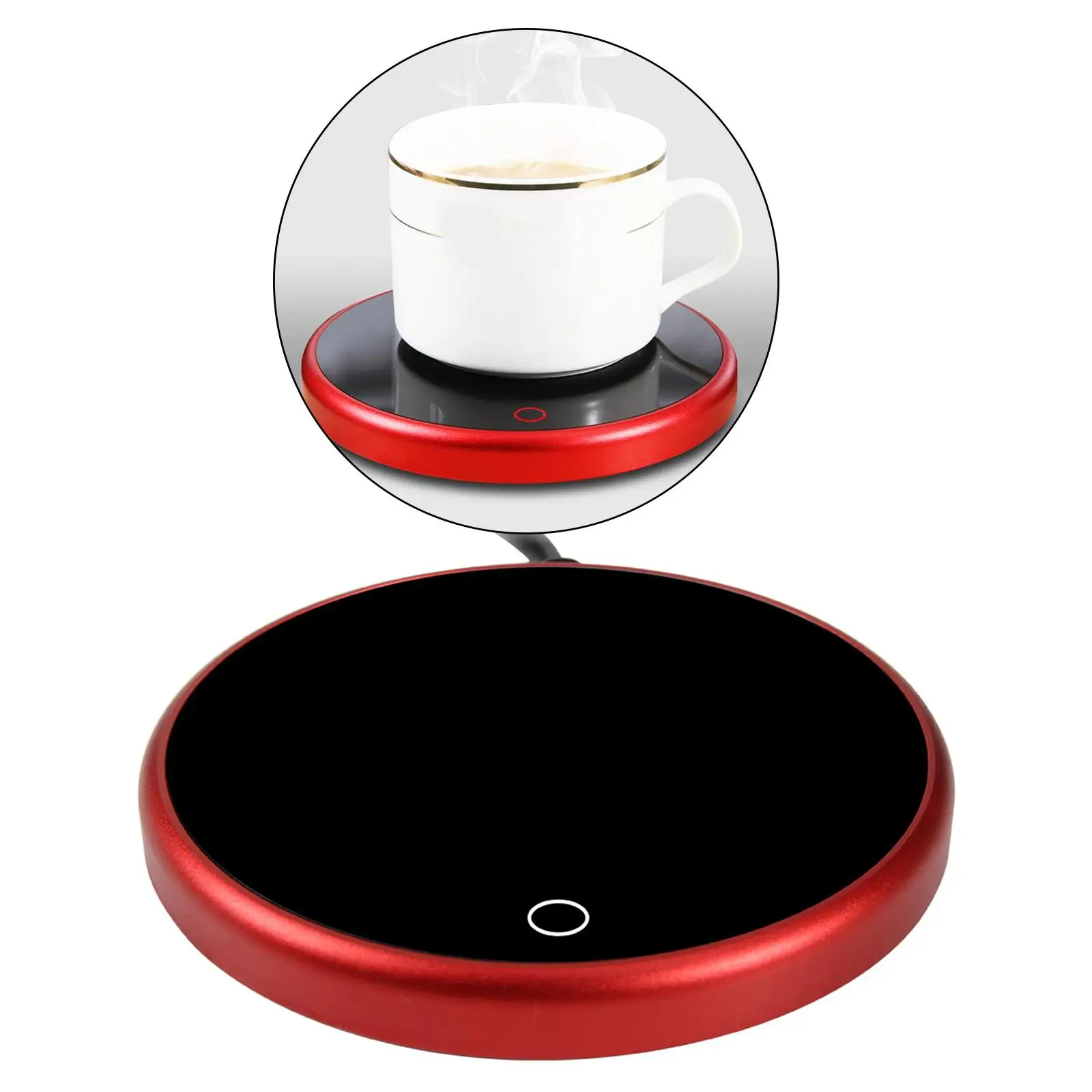

Wall Plug Coffee Mug Warmer Heater Coaster Hot Tea Makers Auto Shut Off Pad Beverage Warmer for Drinks Water Milk Office Home