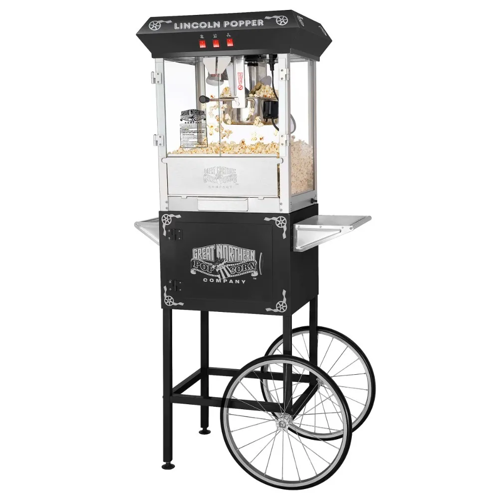 Antique Style Lincoln Popcorn Popper Machine W/Cart (8 Oz Black) Electric Popcorn Maker Machines Home Kitchen Appliances
Antique Style Lincoln Popcorn Popper Machine W/Cart (8 Oz Black) Electric Popcorn Maker Machines Home Kitchen Appliances