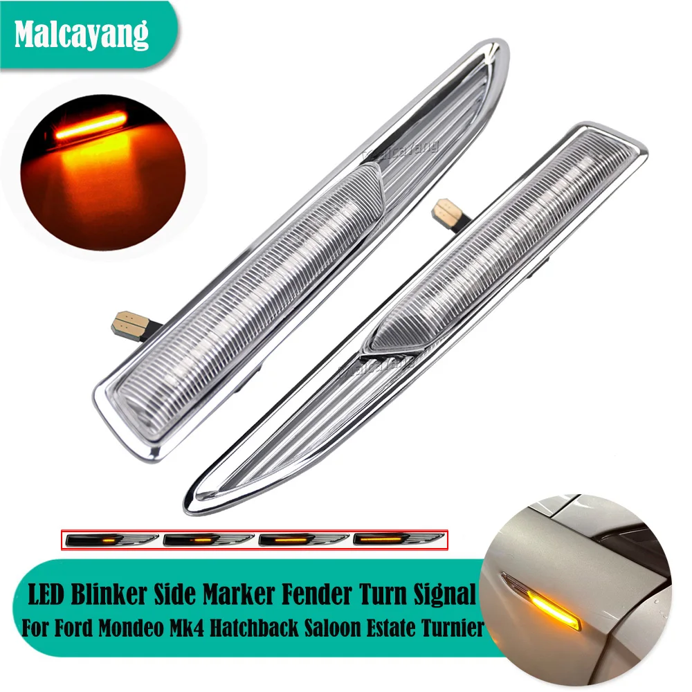 2PCS For Ford Mondeo Mk4 Hatchback Saloon Estate (BA7) 2007-2015 LED Dynamic Blinker Side Marker Fender Turn Signal Light
2PCS For Ford Mondeo Mk4 Hatchback Saloon Estate (BA7) 2007-2015 LED Dynamic Blinker Side Marker Fender Turn Signal Light