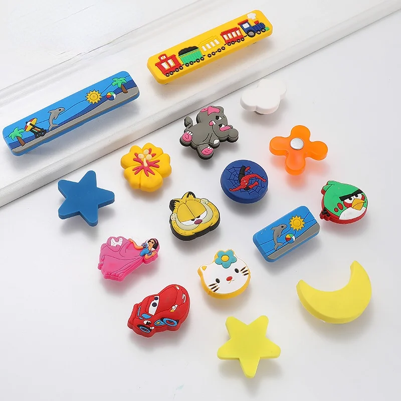 Children's Room Door Handle Wardrobe Cabinet Drawer Cute Cartoon Handle Soft Plastic Dressing Table Cabinet Furniture Handles
Children's Room Door Handle Wardrobe Cabinet Drawer Cute Cartoon Handle Soft Plastic Dressing Table Cabinet Furniture Handles