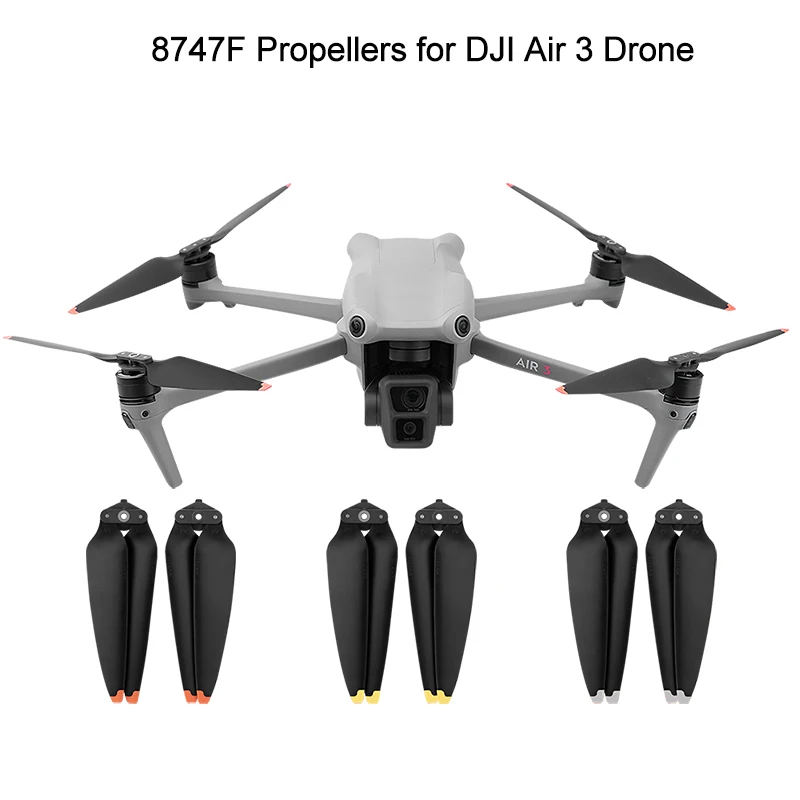 AIR 3 High Aerodynamic Efficiency 8747F Propellers for DJI AIR 3 Drone PRO Blade Props Quadcopter Camera Drones Accessories
AIR 3 High Aerodynamic Efficiency 8747F Propellers for DJI AIR 3 Drone PRO Blade Props Quadcopter Camera Drones Accessories
