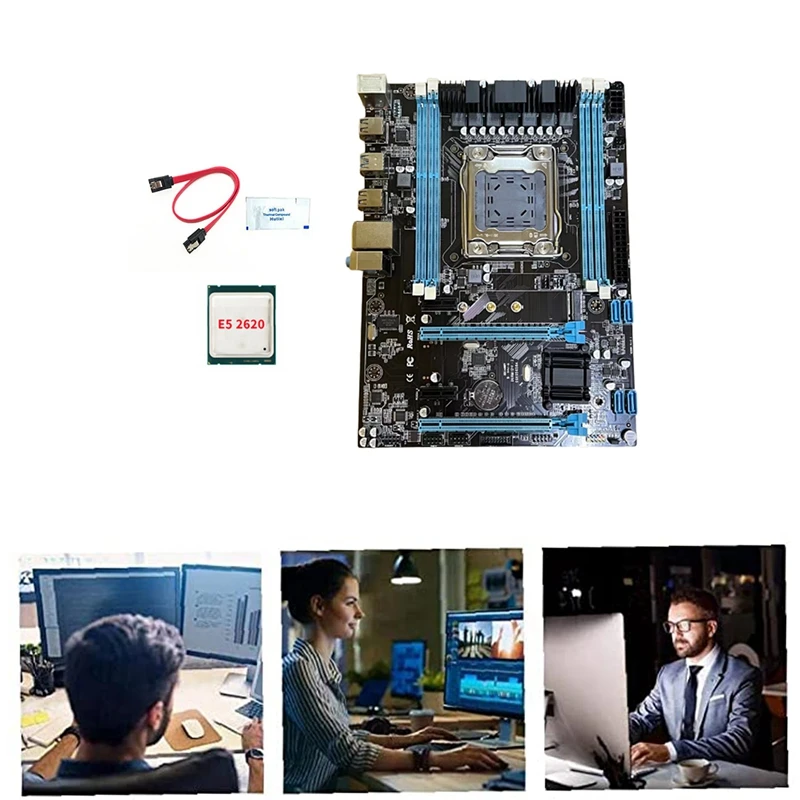 X79-288 Motherboard+E5 2620 CPU+SATA Cable+Thermal Grease Kit LGA2011 4XDDR3 RAM Slot M.2 NVME SATA3.0 Game Motherboard
X79-288 Motherboard+E5 2620 CPU+SATA Cable+Thermal Grease Kit LGA2011 4XDDR3 RAM Slot M.2 NVME SATA3.0 Game Motherboard