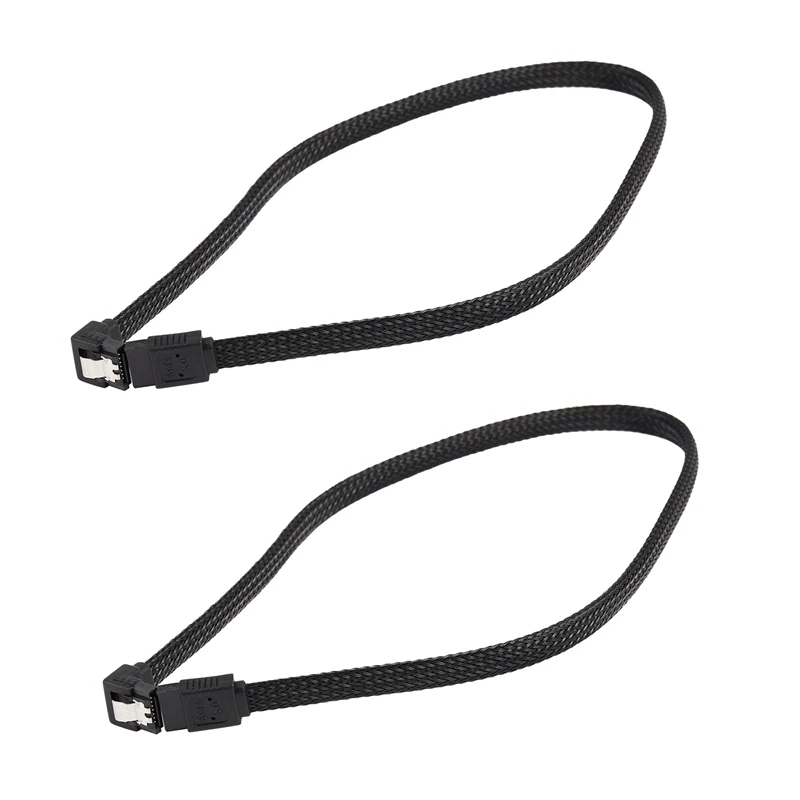 2X 50CM SATA 3.0 III SATA3 7Pin Data Cable Right Angle 6Gb/S SSD Cables HDD Hard Disk Data Cord With Nylon Sleeved
2X 50CM SATA 3.0 III SATA3 7Pin Data Cable Right Angle 6Gb/S SSD Cables HDD Hard Disk Data Cord With Nylon Sleeved