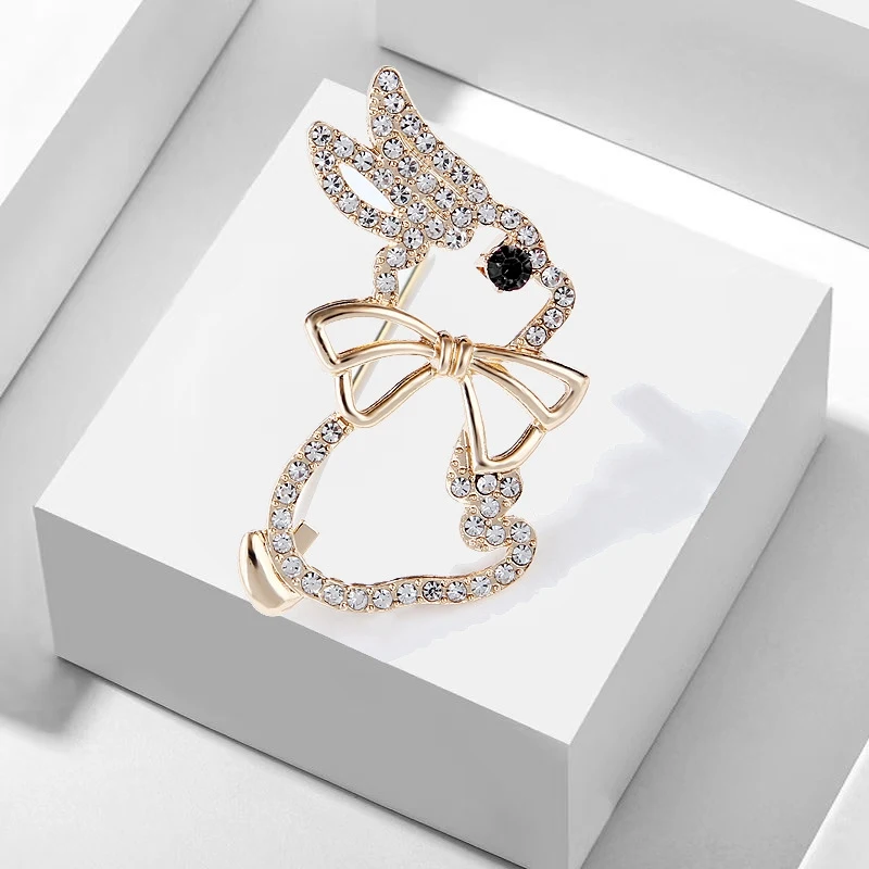 New Trendy Shiny Rhinestone Rabbit Brooches For Women Kids Cute Animal Flower Pearl Pins Badges New Year Good Luck Jewelry Gifts
New Trendy Shiny Rhinestone Rabbit Brooches For Women Kids Cute Animal Flower Pearl Pins Badges New Year Good Luck Jewelry Gifts