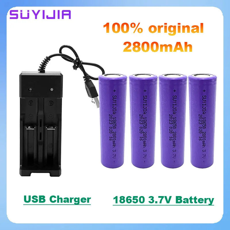 Original 18650rechargeable battery 3.7V 2800mAh capacity is really suitable for UAV LED glare flashlight headlight power battery
Original 18650rechargeable battery 3.7V 2800mAh capacity is really suitable for UAV LED glare flashlight headlight power battery