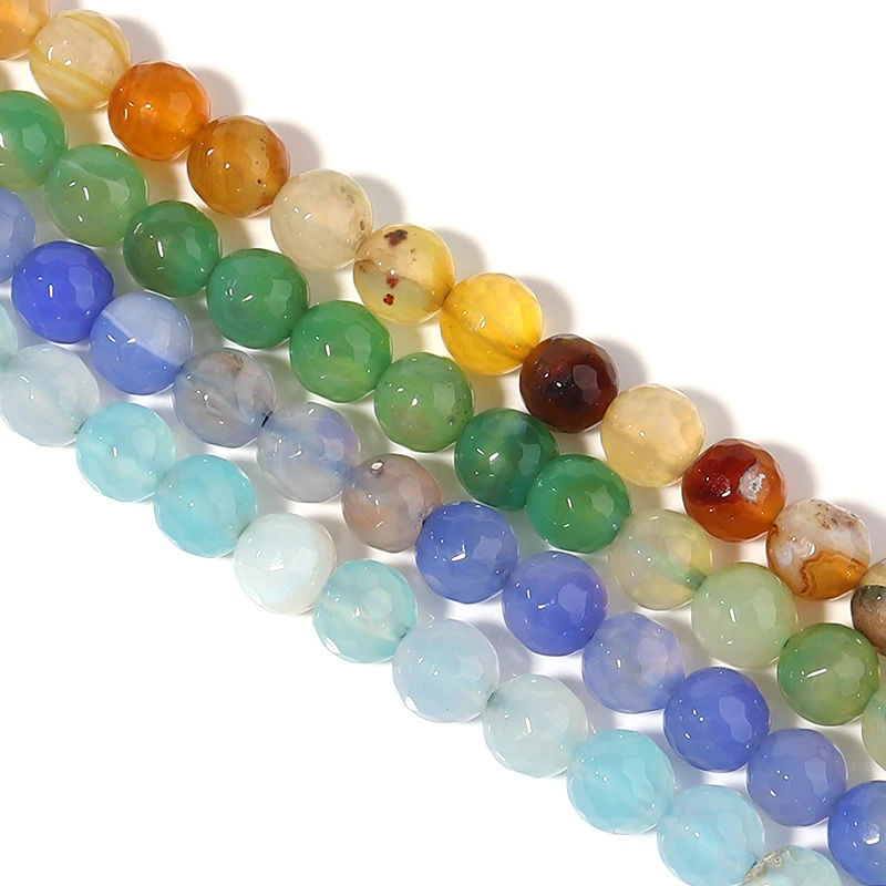 1 Strand/Lot 6/8/10mm Natural Faceted Agate Beads Round Silk Loose Beads For Jewelry Finding Supplies Jwelri Accessories
1 Strand/Lot 6/8/10mm Natural Faceted Agate Beads Round Silk Loose Beads For Jewelry Finding Supplies Jwelri Accessories