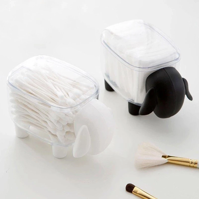 Plastic Container Toothpick Box Cotton Swab Box Household Dust-proof Desktop Sheep Cotton Swab Storage Makeup Desk Organizer
Plastic Container Toothpick Box Cotton Swab Box Household Dust-proof Desktop Sheep Cotton Swab Storage Makeup Desk Organizer
