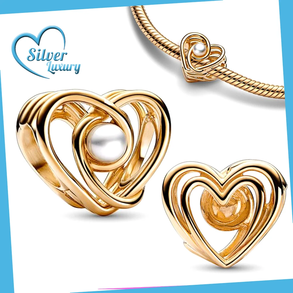 Openwork Swirling Heart & Pearl Charm 925 Sterling Silver Fit Pandora Bracelet Silver 925 Original Charms for Jewelry Making
Openwork Swirling Heart & Pearl Charm 925 Sterling Silver Fit Pandora Bracelet Silver 925 Original Charms for Jewelry Making