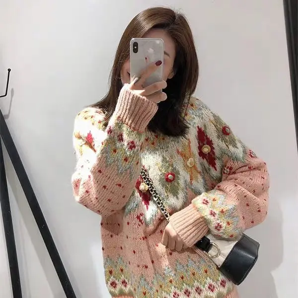 2022 New Women Autumn Winter Sweater Pullover Knit Jumpers Fashion Casual Warm Loose Long Sleeve Jumpers Sweater Tops R132
2022 New Women Autumn Winter Sweater Pullover Knit Jumpers Fashion Casual Warm Loose Long Sleeve Jumpers Sweater Tops R132