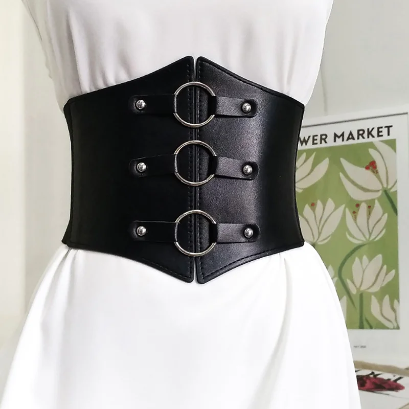 Belts For Women Dresses Waist Buckle Bandage Corset Wide Pu Leather Slimming Body Belts for Women Elastic High Waist
Belts For Women Dresses Waist Buckle Bandage Corset Wide Pu Leather Slimming Body Belts for Women Elastic High Waist