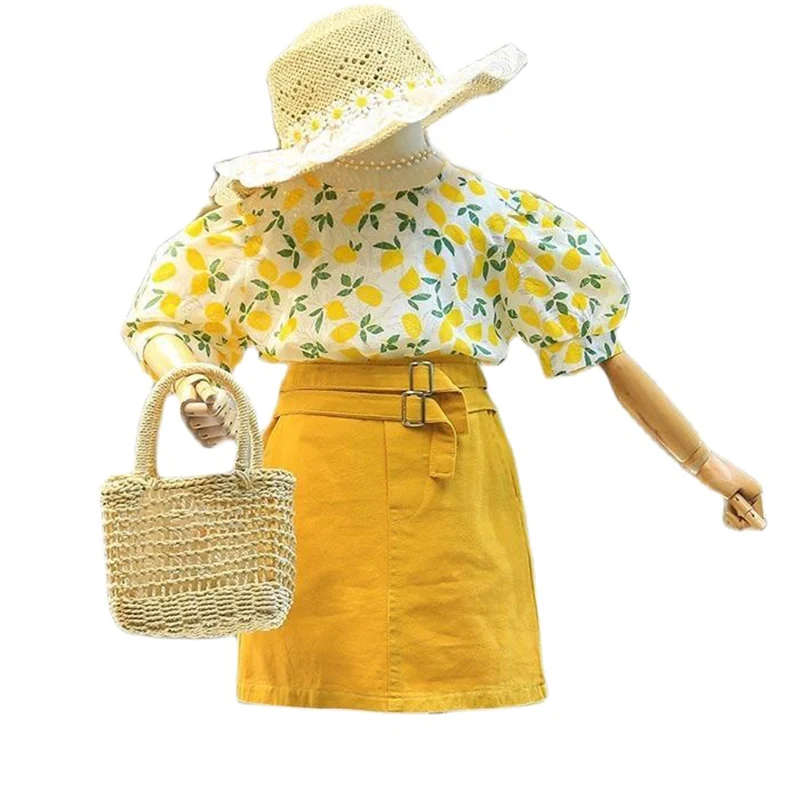 Sodawn Summer Girls Set Fruit Pattern Puff Sleeve Shirt+Short Skirt 2Pcs Fashion Suit Children Clothes For 2-7 Years
Sodawn Summer Girls Set Fruit Pattern Puff Sleeve Shirt+Short Skirt 2Pcs Fashion Suit Children Clothes For 2-7 Years