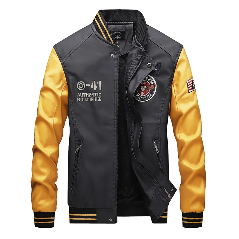 Motorcycle PU Leather Coats Autumn Winter Men's Casual Plus Velvet Thick Bomber Jacket Youth Handsome Baseball Leather Jackets
Motorcycle PU Leather Coats Autumn Winter Men's Casual Plus Velvet Thick Bomber Jacket Youth Handsome Baseball Leather Jackets