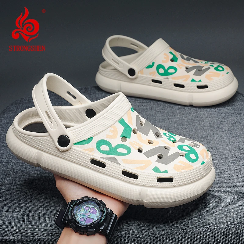 STRONGSHEN Men Causal Summer Sandals EVA Garden Clogs Sandals Outdoor Soft Slip On Beach Water Slippers Zapatos Hombreoes
STRONGSHEN Men Causal Summer Sandals EVA Garden Clogs Sandals Outdoor Soft Slip On Beach Water Slippers Zapatos Hombreoes