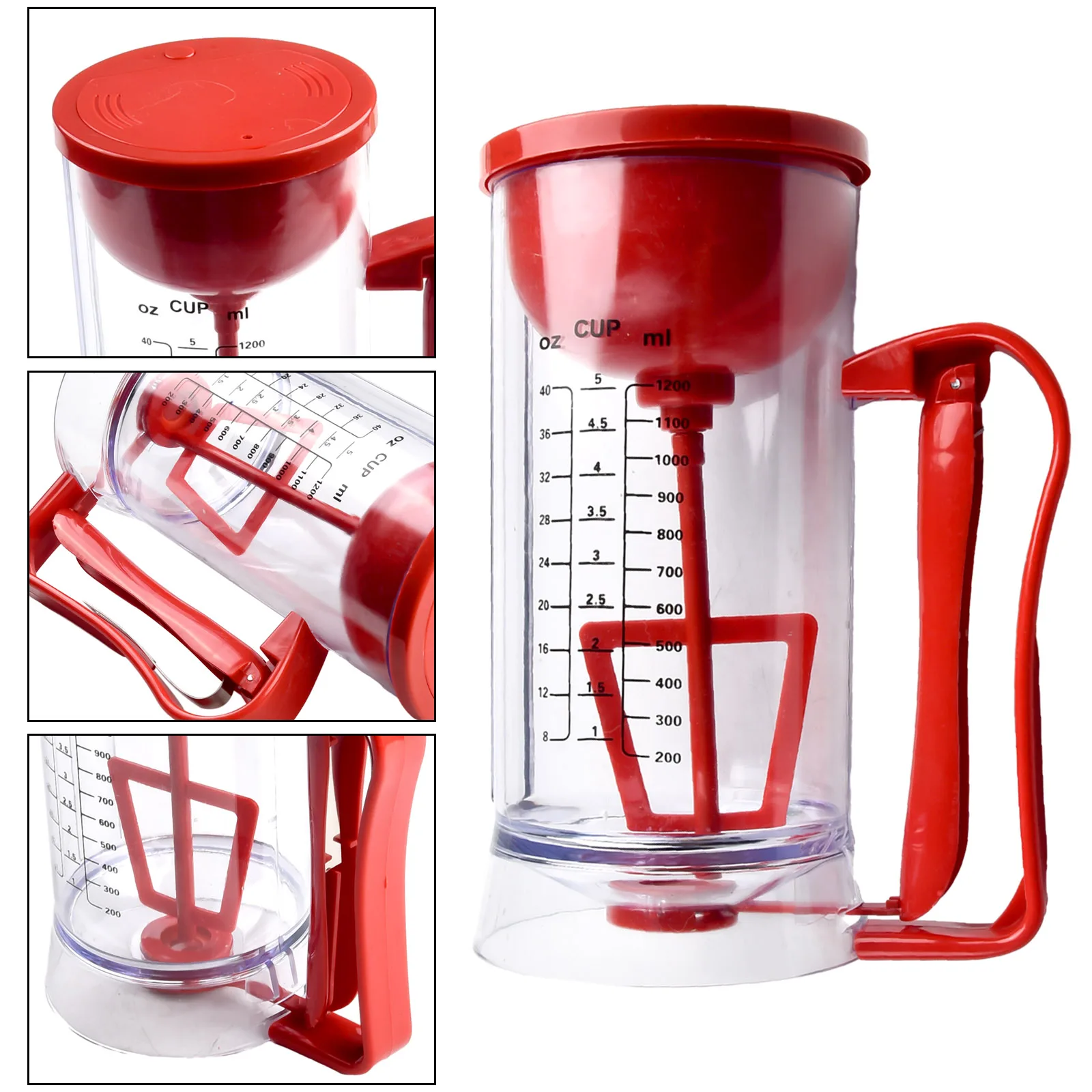 Batter Dispenser Electric Mixer Cream Separator 1200mL Cake Bread Pancake For Pancake Kitchen Dough Dispenser Manual Mixer New
Batter Dispenser Electric Mixer Cream Separator 1200mL Cake Bread Pancake For Pancake Kitchen Dough Dispenser Manual Mixer New