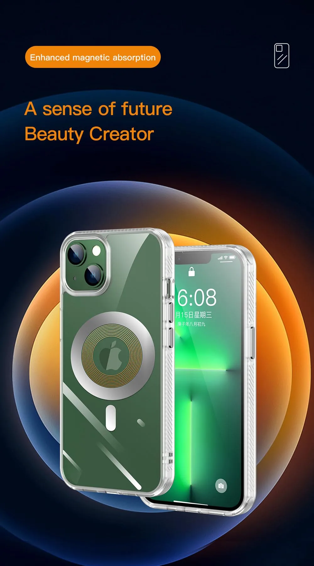 TOTU apple mobile case brand new feeling iphone13 transparent magnetic fashion brand luxury simple ultra-thin protection mobile
TOTU apple mobile case brand new feeling iphone13 transparent magnetic fashion brand luxury simple ultra-thin protection mobile