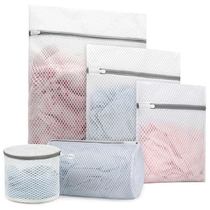 5Pcs Durable Honeycomb Mesh Laundry Bags for Delicates, Heavy Duty Net Fabric Reusable Wash Bag,Travel Storage Bag
5Pcs Durable Honeycomb Mesh Laundry Bags for Delicates, Heavy Duty Net Fabric Reusable Wash Bag,Travel Storage Bag