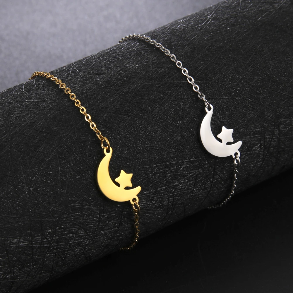 Jeshayuan Stainless Steel Star And Moon Bracelets For Women Birthday Gift Simplicity Bracelets Jewelry
Jeshayuan Stainless Steel Star And Moon Bracelets For Women Birthday Gift Simplicity Bracelets Jewelry