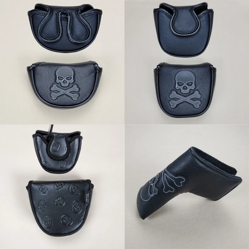 Classic Skull Black Golf Club Putter and Mallet Putter Headcover for Sports Golf Club Putter Head Protect Cover
Classic Skull Black Golf Club Putter and Mallet Putter Headcover for Sports Golf Club Putter Head Protect Cover