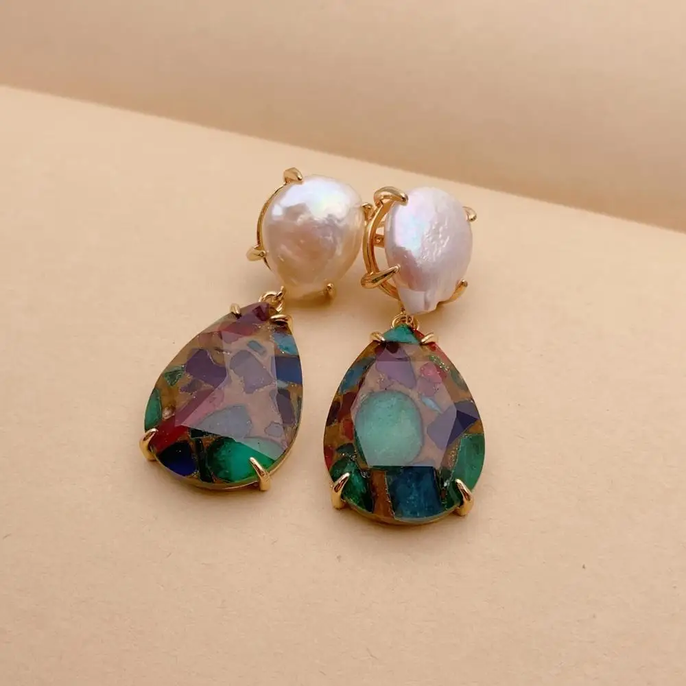 Y · YING, серьги-подвески в виде искусственной коричневой морской яшмы, женские Украшения
Y · YING, серьги-подвески в виде искусственной коричневой морской яшмы, женские Украшения