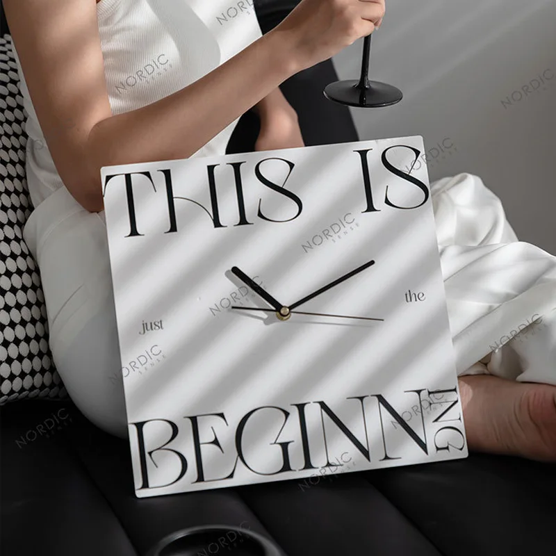 Desktop Decorative Clock Frameless Painting 30CM large Silent Clock Modern Alphabet Poster Home Furnishing INS Photo Props
Desktop Decorative Clock Frameless Painting 30CM large Silent Clock Modern Alphabet Poster Home Furnishing INS Photo Props