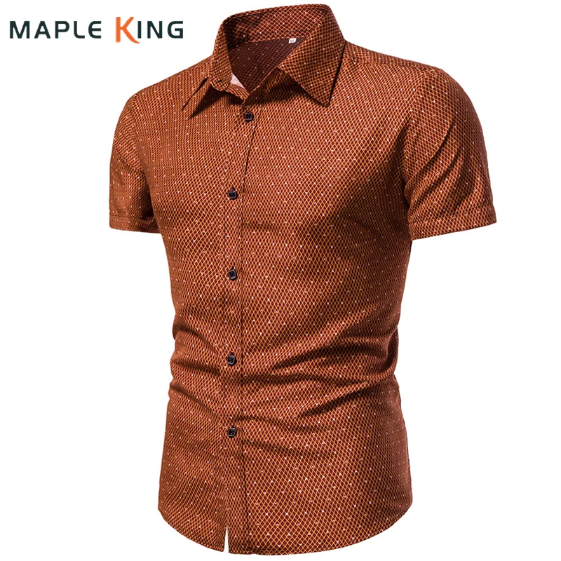 Summer Shirt Men 2022 Vintage Diamond Plaid Dots Printed Button Up Short Sleeve Dress Shirts Mens Camisa Hombre Slim Fit Blouses
Summer Shirt Men 2022 Vintage Diamond Plaid Dots Printed Button Up Short Sleeve Dress Shirts Mens Camisa Hombre Slim Fit Blouses