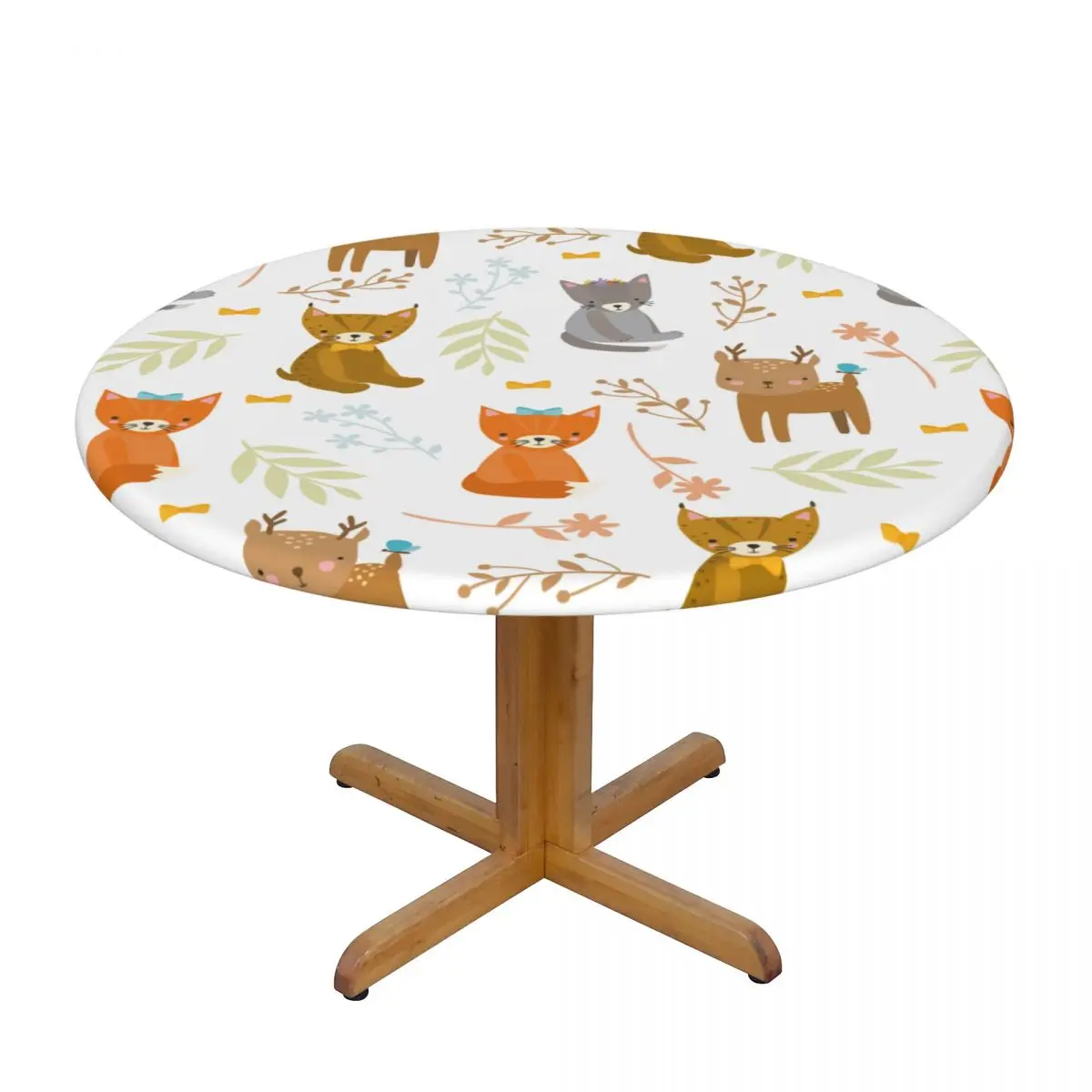 Waterproof Tablecloth Round Elastic Table Cloth Forest Animals Table Cover Coffee Table Pad
Waterproof Tablecloth Round Elastic Table Cloth Forest Animals Table Cover Coffee Table Pad