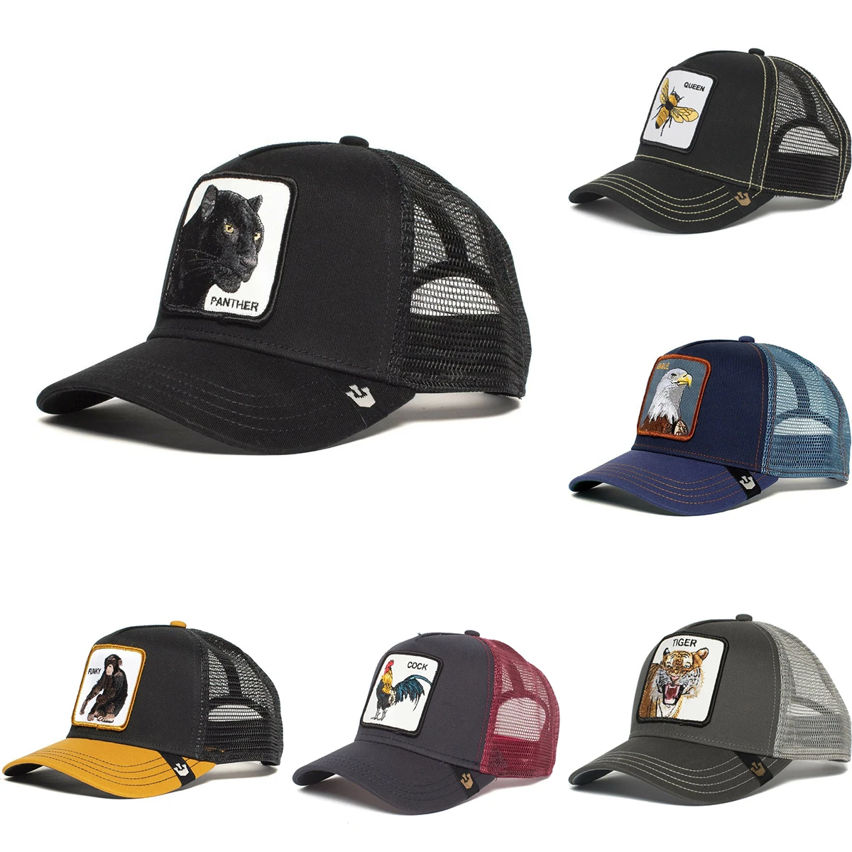 Fashion Animals Embroidery Baseball Caps Mesh Snapback Cap Hip Hop Hat for Men Women Trucker Hats Cap Unisex Streetwear Bone
Fashion Animals Embroidery Baseball Caps Mesh Snapback Cap Hip Hop Hat for Men Women Trucker Hats Cap Unisex Streetwear Bone