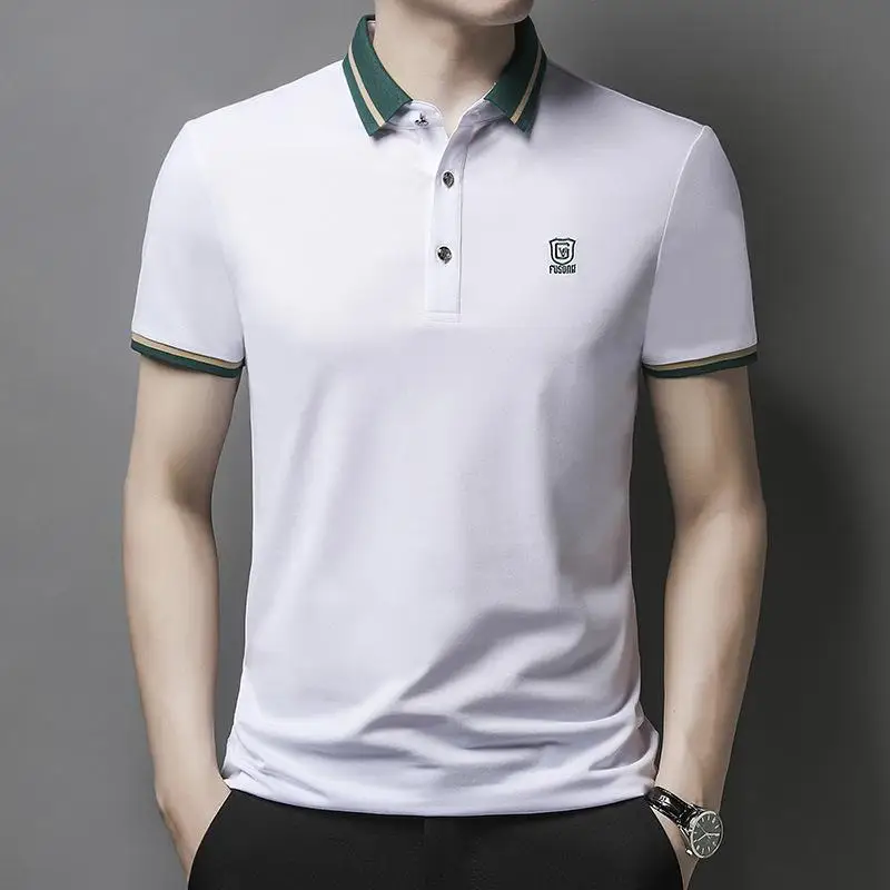 Short sleeve t-shirt men's summer new middle-aged polo shirt casual half sleeve T-shirt loose T-shirt designer white black
Short sleeve t-shirt men's summer new middle-aged polo shirt casual half sleeve T-shirt loose T-shirt designer white black