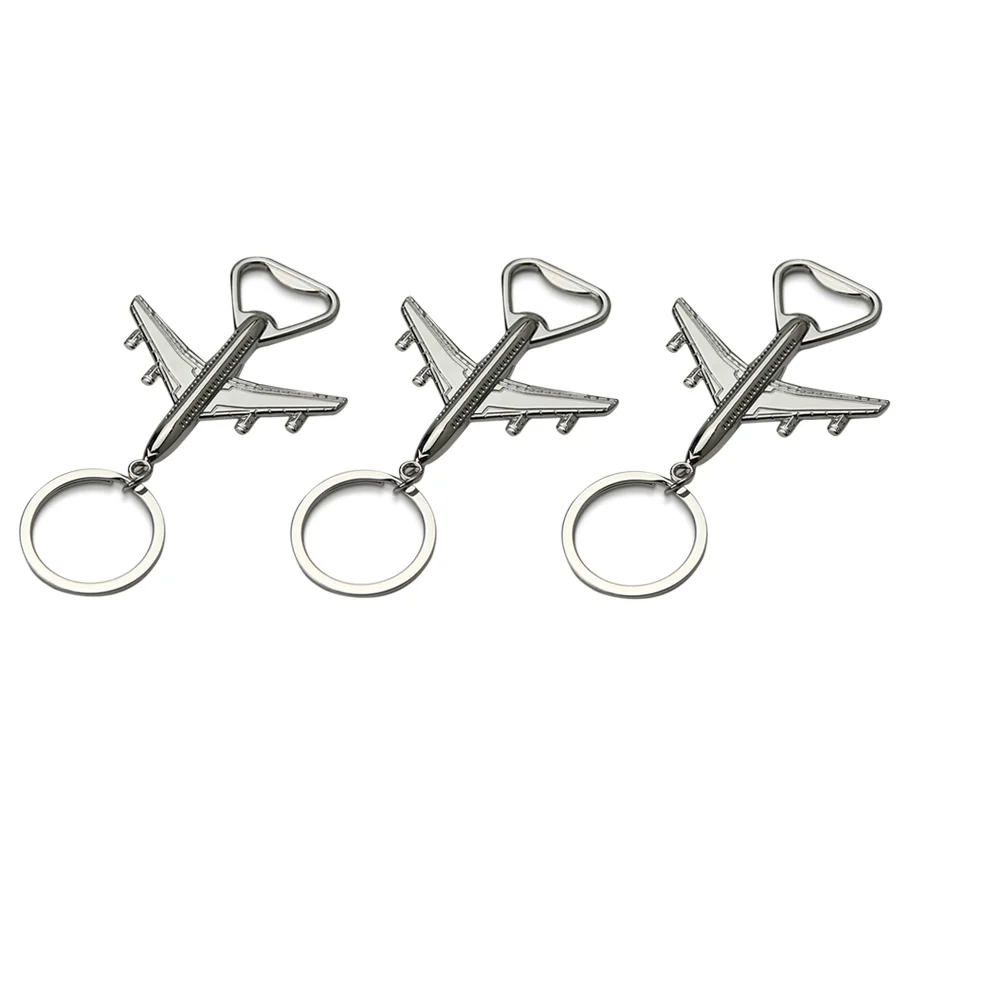 5pcs Airplane Design Keychains Bottle Opener Pendant DIY Bag Pendant Keyring Gifts for Men Kids (Silver)
5pcs Airplane Design Keychains Bottle Opener Pendant DIY Bag Pendant Keyring Gifts for Men Kids (Silver)