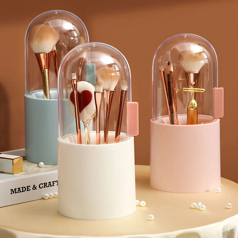 1pc Cosmetic Organizer Box Transparent Rotating Makeup Brush Case Nail Polish Lipstick Holder Eyebrow Pencil Storage with Pearl
1pc Cosmetic Organizer Box Transparent Rotating Makeup Brush Case Nail Polish Lipstick Holder Eyebrow Pencil Storage with Pearl