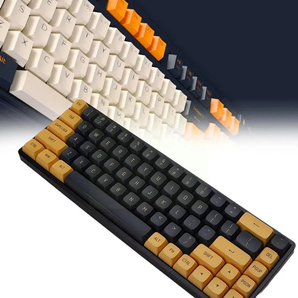 150 Keys Double Color Injection Black Gold SDA Height Keycaps For 64/68/78/84/87/96/98/104/108 Keys Mechanical Keyboard Key
150 Keys Double Color Injection Black Gold SDA Height Keycaps For 64/68/78/84/87/96/98/104/108 Keys Mechanical Keyboard Key