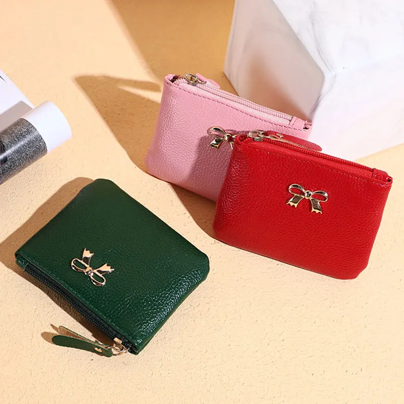 Fresh Bow-knot Mini Women's Wallet Zipper Litchi Pattern Coin Purse PU Leather Fashion Solid Color Hand Bag Durable Portable Bag
Fresh Bow-knot Mini Women's Wallet Zipper Litchi Pattern Coin Purse PU Leather Fashion Solid Color Hand Bag Durable Portable Bag