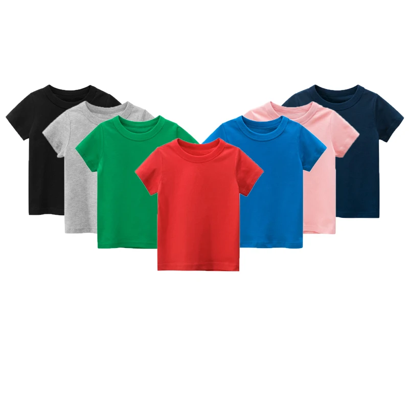 Children's Outfit Summer Short Sleeve Crew Neck T-Shirt Pure Cotton Tops 1-8Y Kid's Boys Girls Tees Baby Clothing 
Children's Outfit Summer Short Sleeve Crew Neck T-Shirt Pure Cotton Tops 1-8Y Kid's Boys Girls Tees Baby Clothing