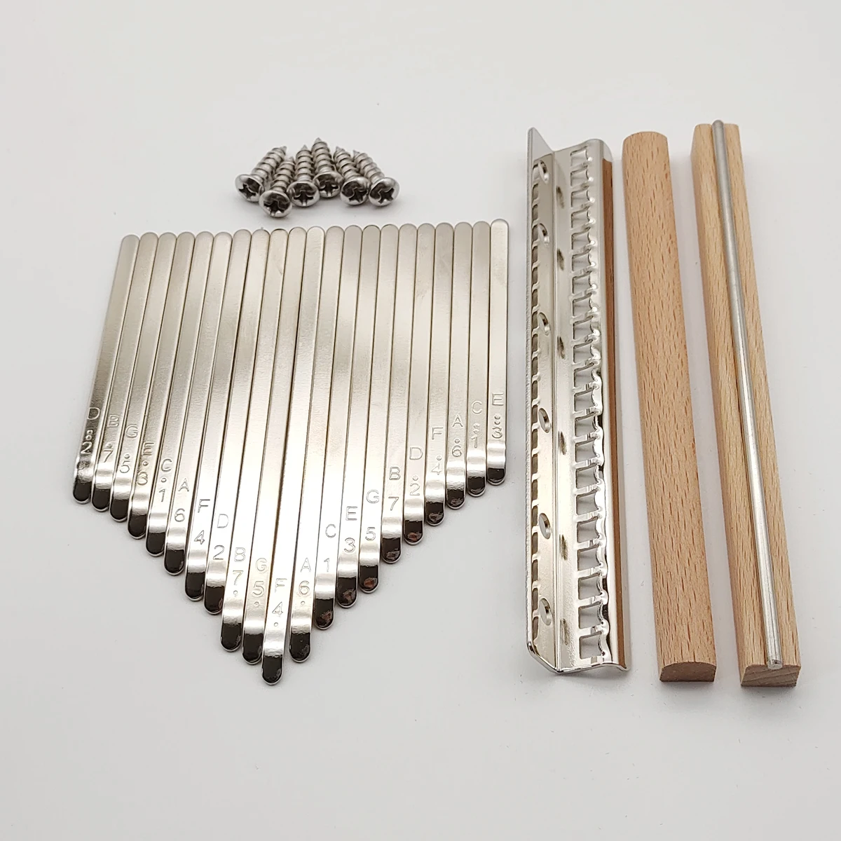 DEXINOR HOBBY Kalimba DIY Kit tines 21keys Set Keyboard Foot Bridge Shrapnel Replacement Parts Musical Instrument Accessories
DEXINOR HOBBY Kalimba DIY Kit tines 21keys Set Keyboard Foot Bridge Shrapnel Replacement Parts Musical Instrument Accessories