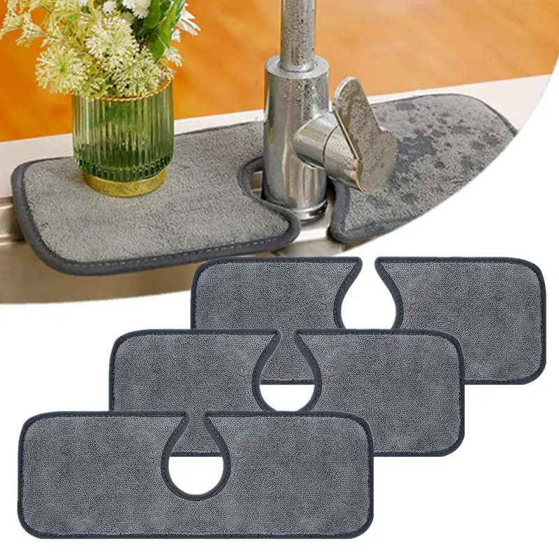 Kitchen Faucet Absorbent Mat Sink Splash Guard Microfiber Cloth Faucet Splash Catcher Countertop Protector For Kitchen Bathroom
Kitchen Faucet Absorbent Mat Sink Splash Guard Microfiber Cloth Faucet Splash Catcher Countertop Protector For Kitchen Bathroom